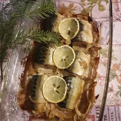 Скумбрия в горчичном соусе.🍽🐟🐟