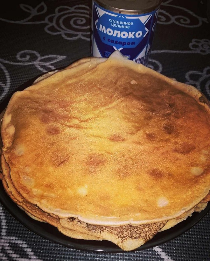 Заварные блинчики на кефире