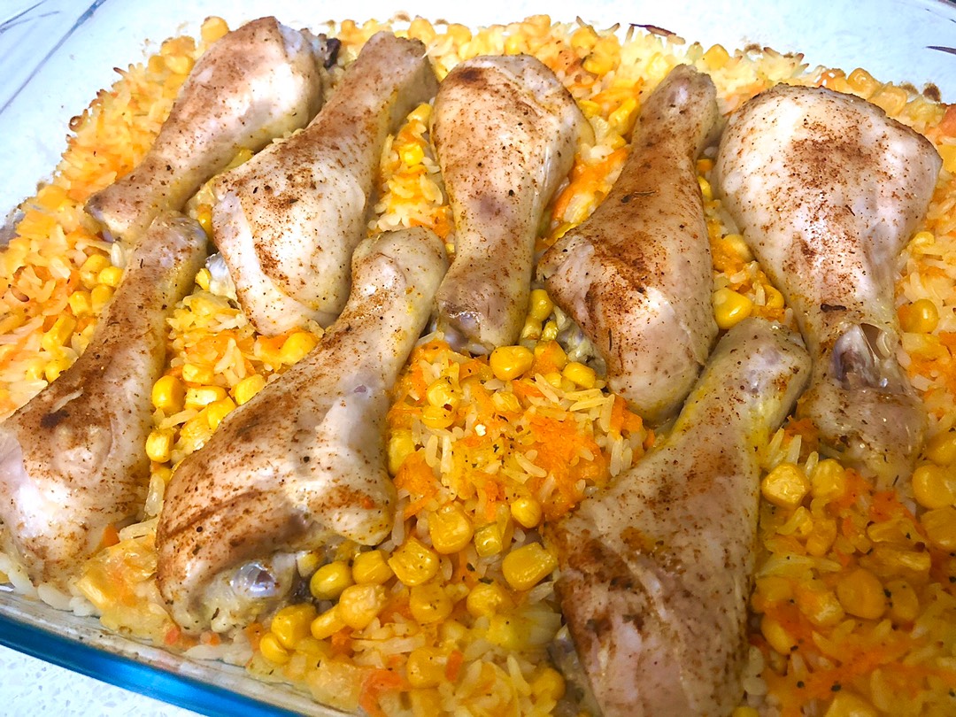 Куриные голени с рисом 🍗