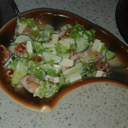 Салат с плавленным сыром