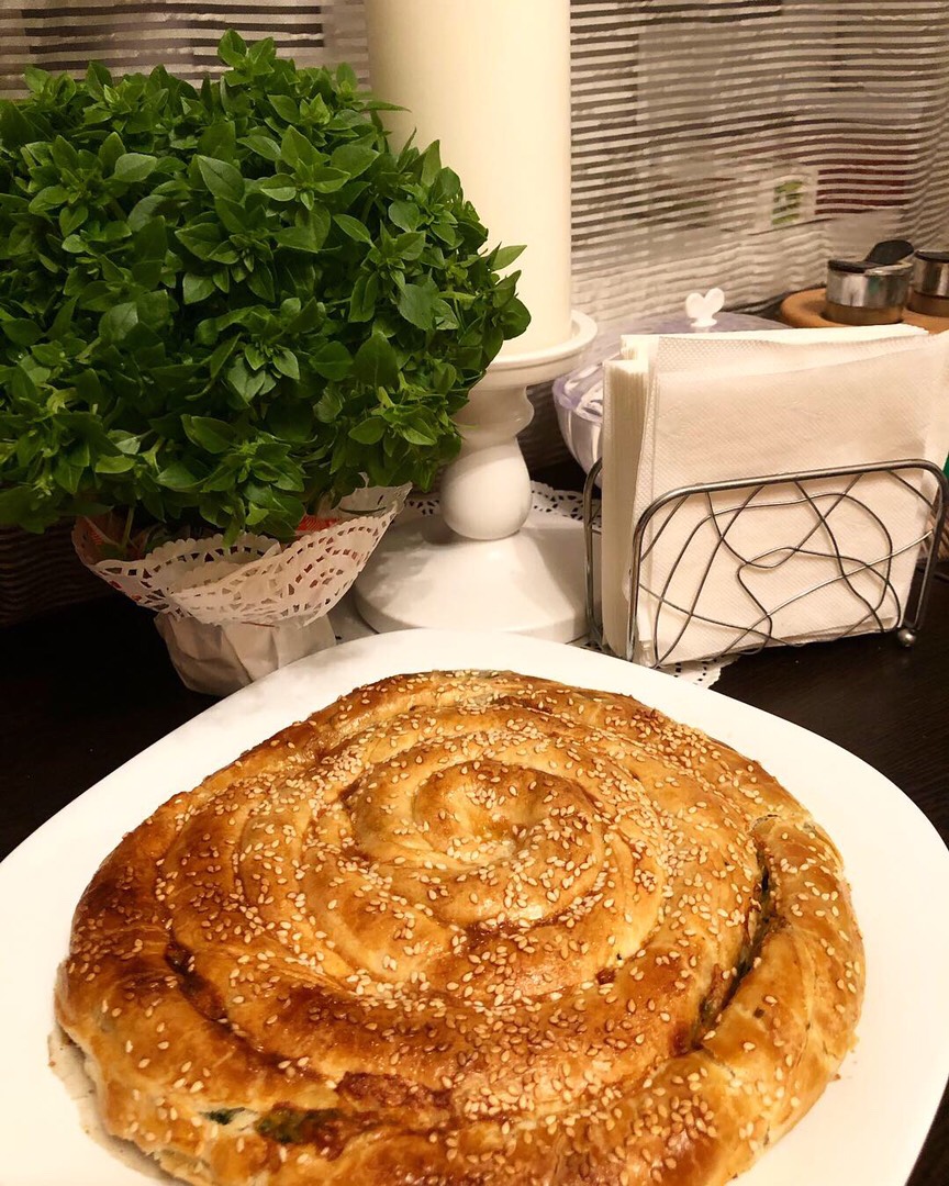 Улитка с шпинатом и сыром