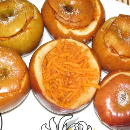 Запеченные яблоки с тыквой - пошаговый фото рецепт