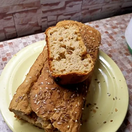 Бездрожжевой хлеб с ржаной мукой