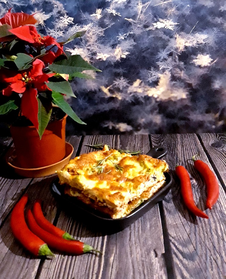 Новогодняя запеканка с горбушей и брокколи 🎄🐟🎄🥦🎄🧀🎄🥚🎄