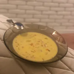 Сливочно-сырный суп 🥣 с ветчиной