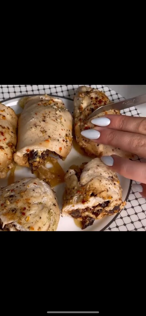 Куриные рулетики с черносливом 😍