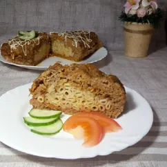 Мясной рулет с букатини