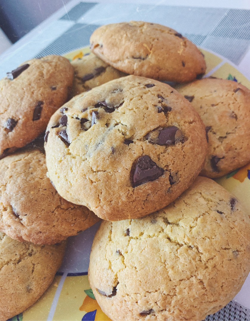 Печенье с шоколадной крошкой.🍪Просто бомба 💣