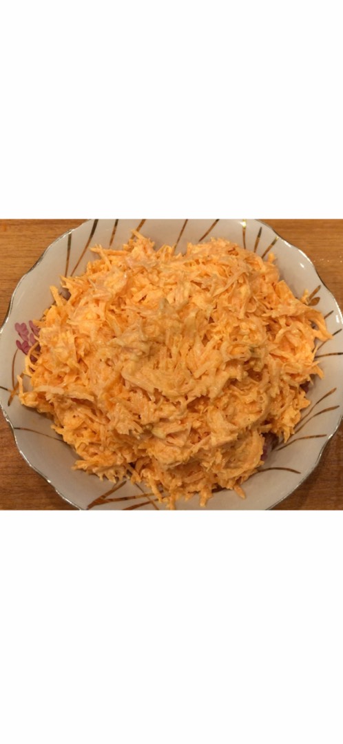 Салат из моркови с чесноком