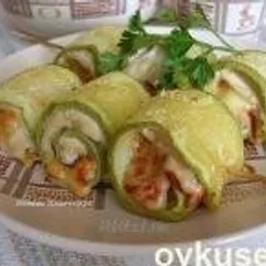 Суперские рулетики из кабачков с куриным мясом