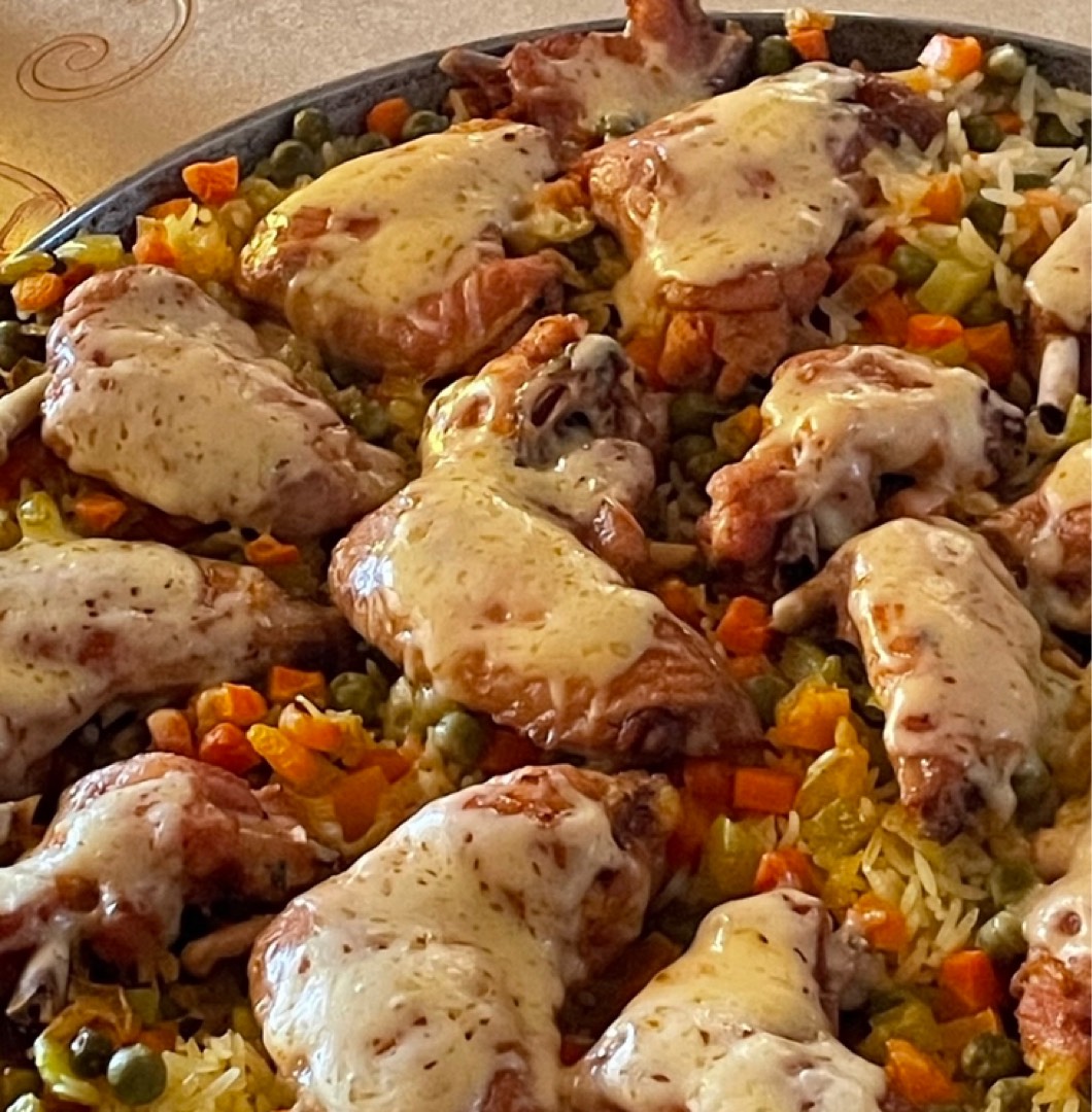 Рис с овощами и курицей🍗