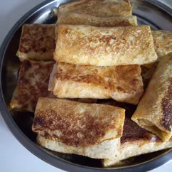 Блины с кабачком и куриной печенью
