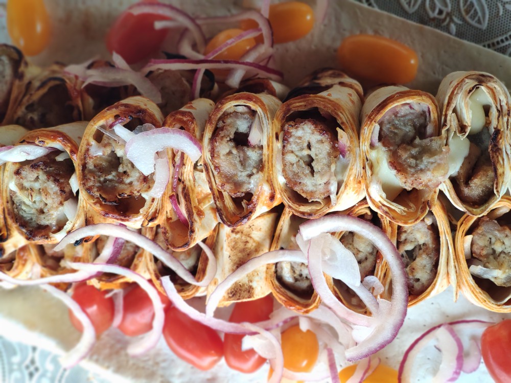 Мясные рулетики на гриле