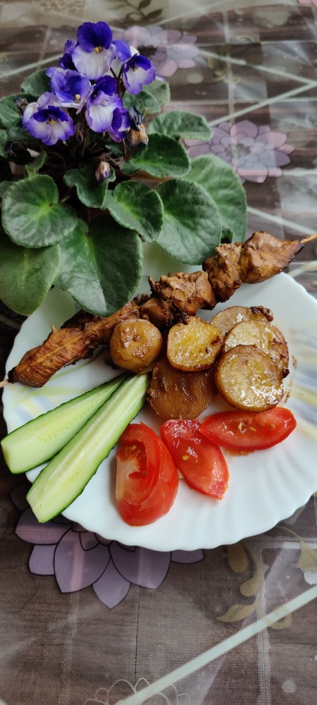 Куриные шашлычки в духовке