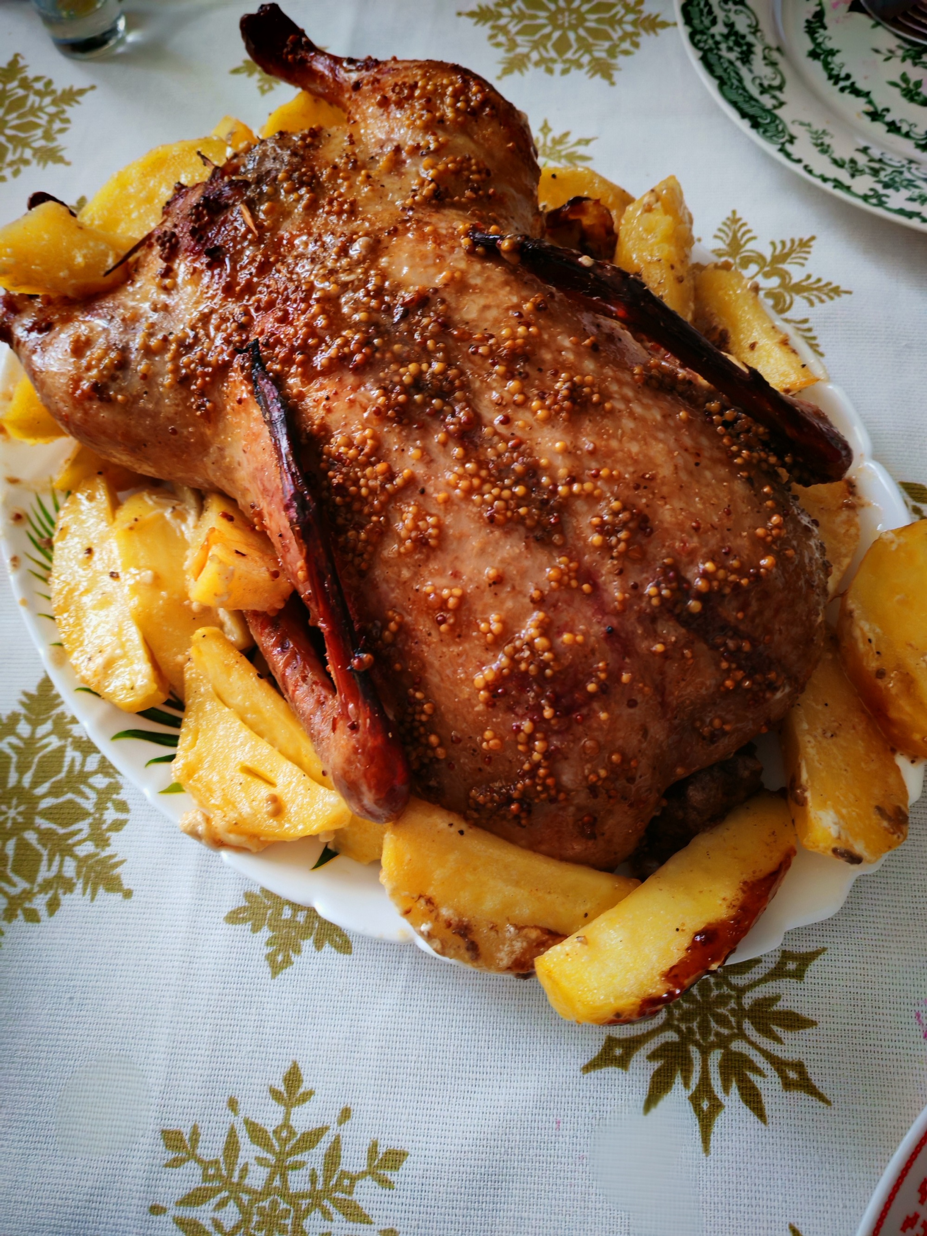 Утка с яблоками 