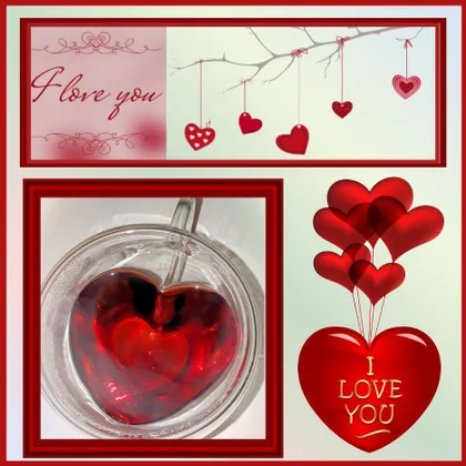 ☕ Вкусный и романтичный напиток в чашке «Большое Сердце» для моих друзей! С днём святого Валентина!