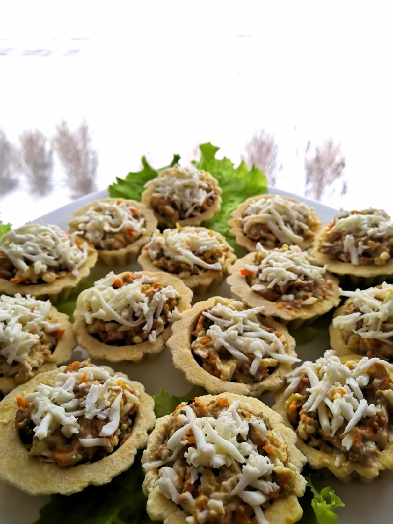 Тарталетки "сугробы"