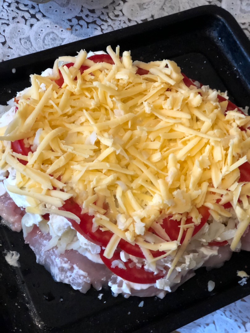 Куриная грудка под шубой