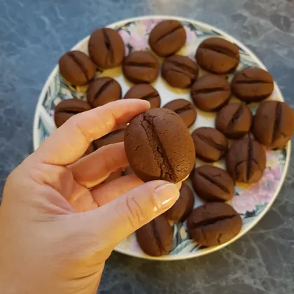 Шоколадное печенье "Кофейные зёрна"