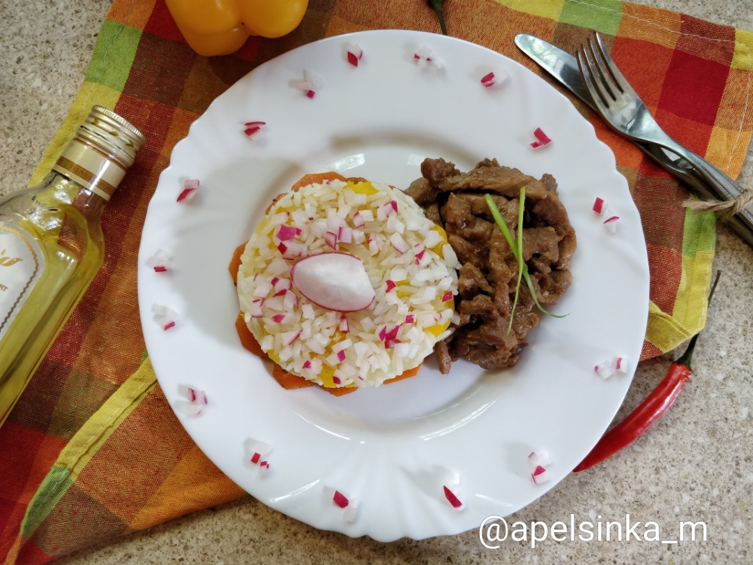 Индейка в остром соусе с рисом и овощами рецепт с фото пошаговый от  Маргарита Сорокина - Овкусе.ру