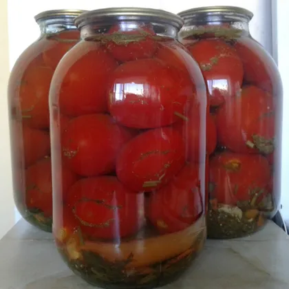Консервированные помидоры #заготовки