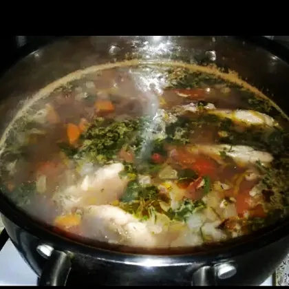 Суп из красной фасоли с рисом 4