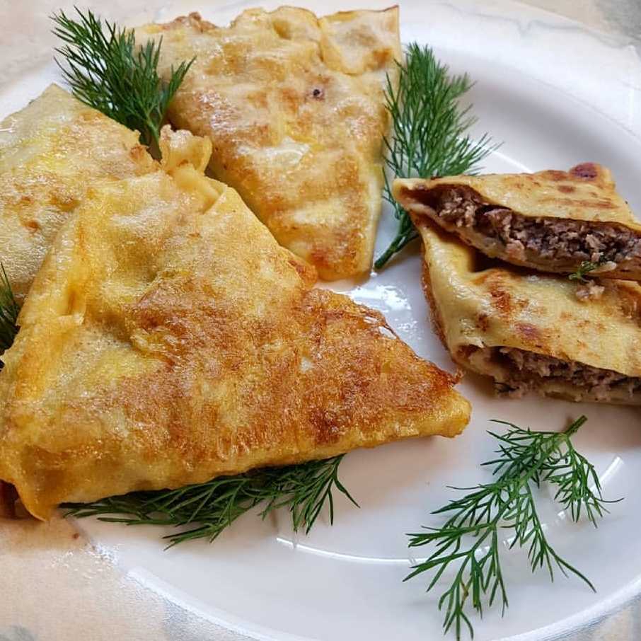 Блины с мясом