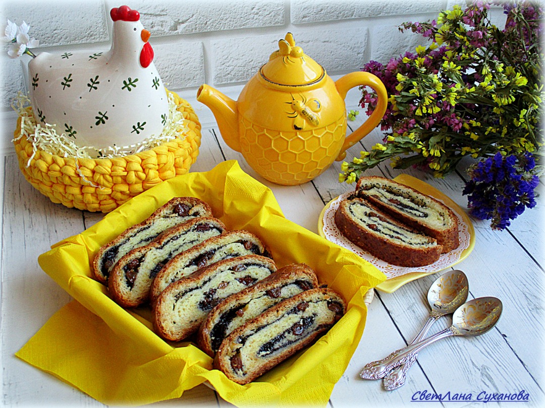 Творожный рулет с джемом и изюмом — рецепт с фото пошагово