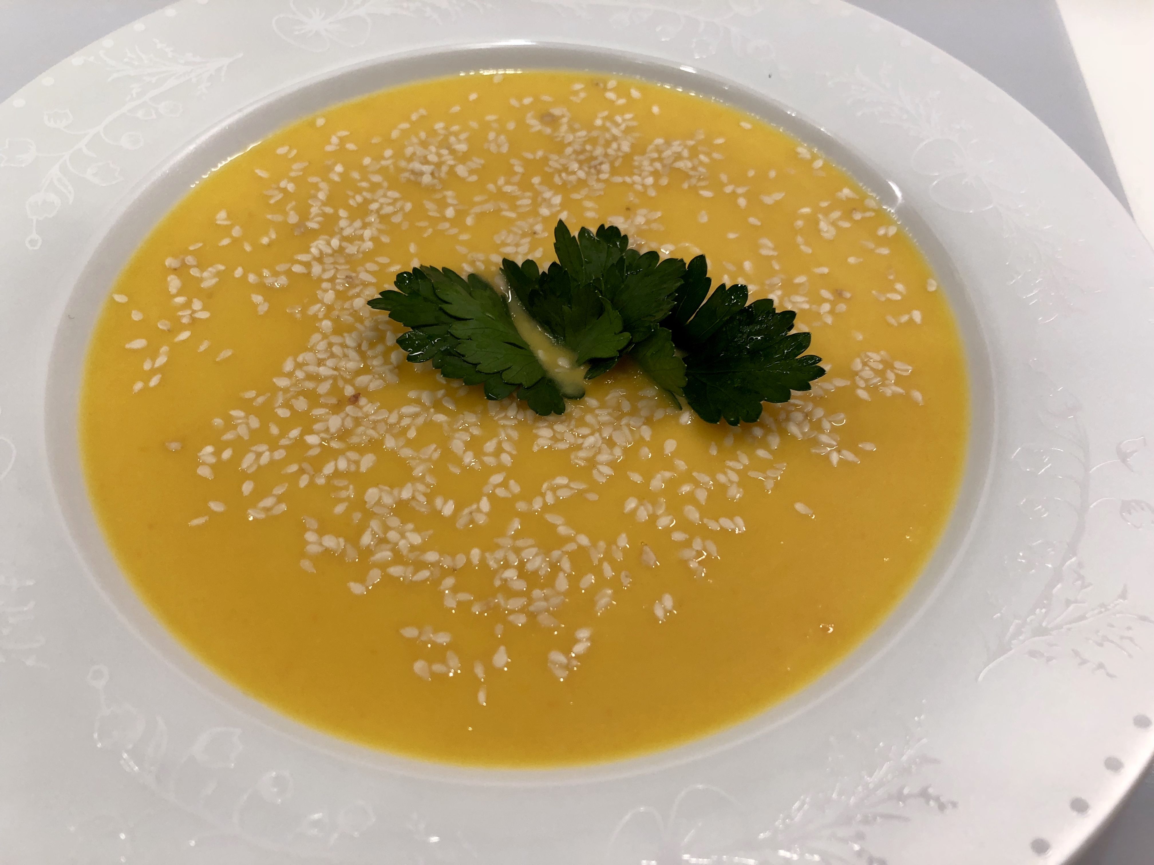 Тыквенный суп со сливками