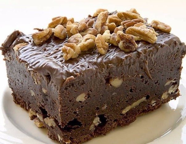 Брауни с грецкими орехами
