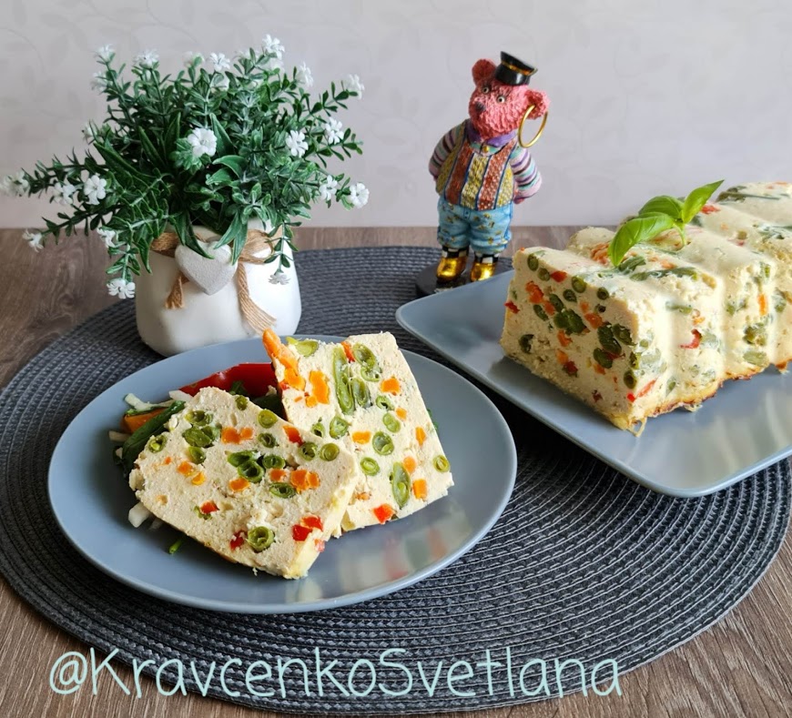 Террин из курицы с овощами