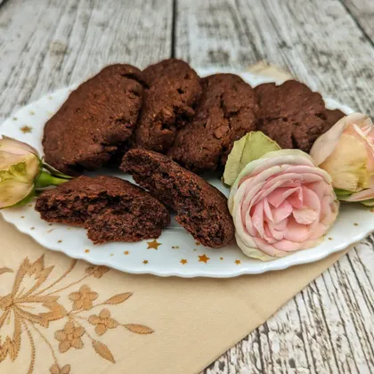 Постное шоколадное печенье 