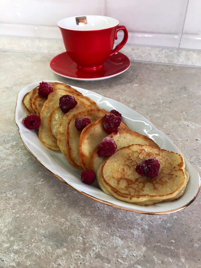 Пышные панкейки с бананом 🍌 и какао