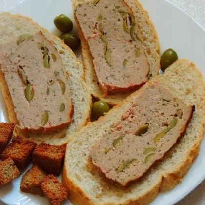 Мясной хлеб с оливками