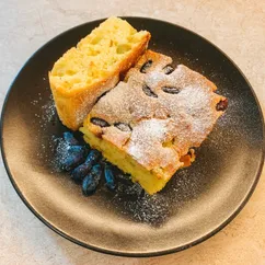 Пирог с ревенем и сметаной🥧