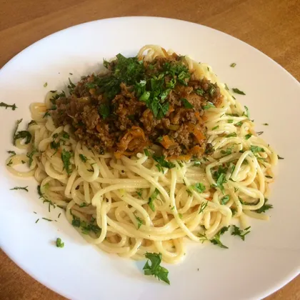 Спагетти 🍝 с подливкой