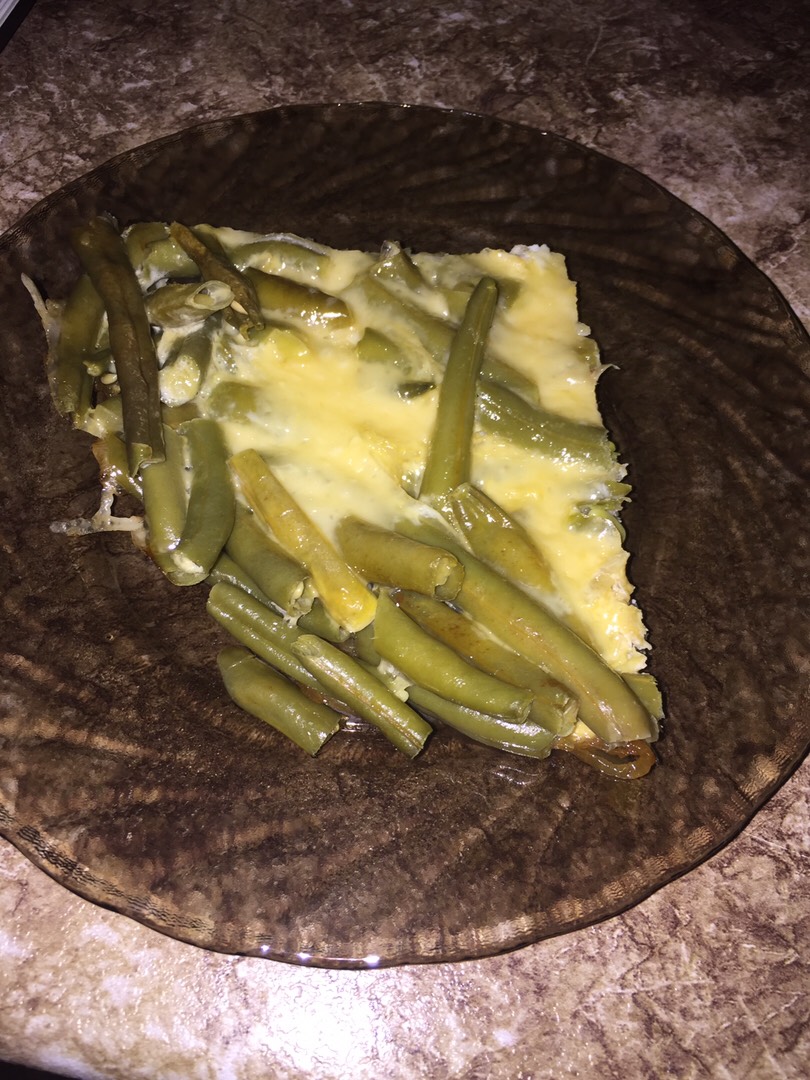Запеканка из стручковой фасоли