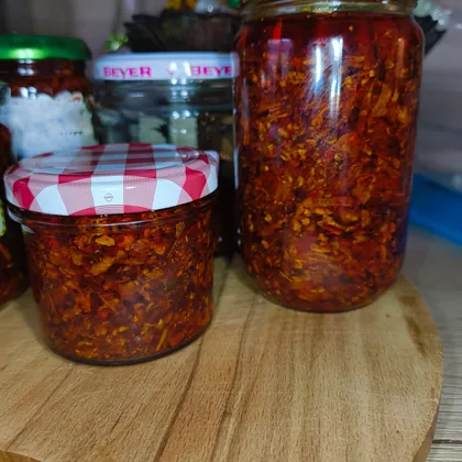 Острый соус с хрустящим луком