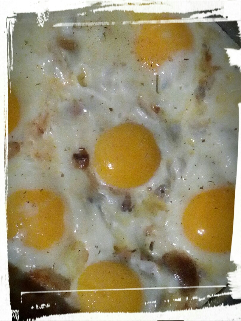 Яичница с грибами