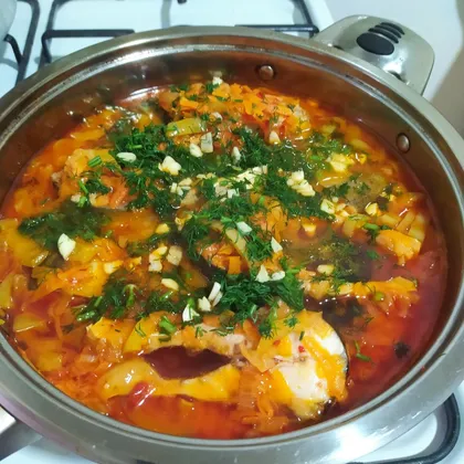 Рыба в овощном соусе