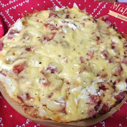 Пицца из лаваша на сковороде