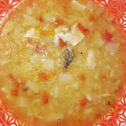 Суп из красной рыбы с рисом