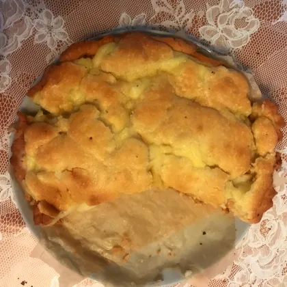 Шарлотка с заварным кремом🥧