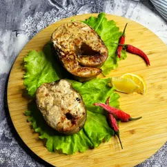 Рыба в кунжутно-горчичном маринаде на гриле 