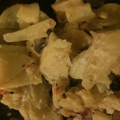 Картошка с грибочками в горчичном-медовом соусе