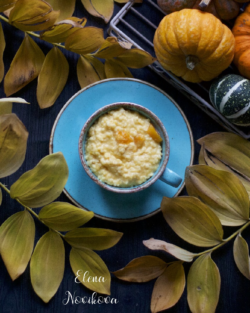 Каша пшенная с тыквой и апельсином 🍊