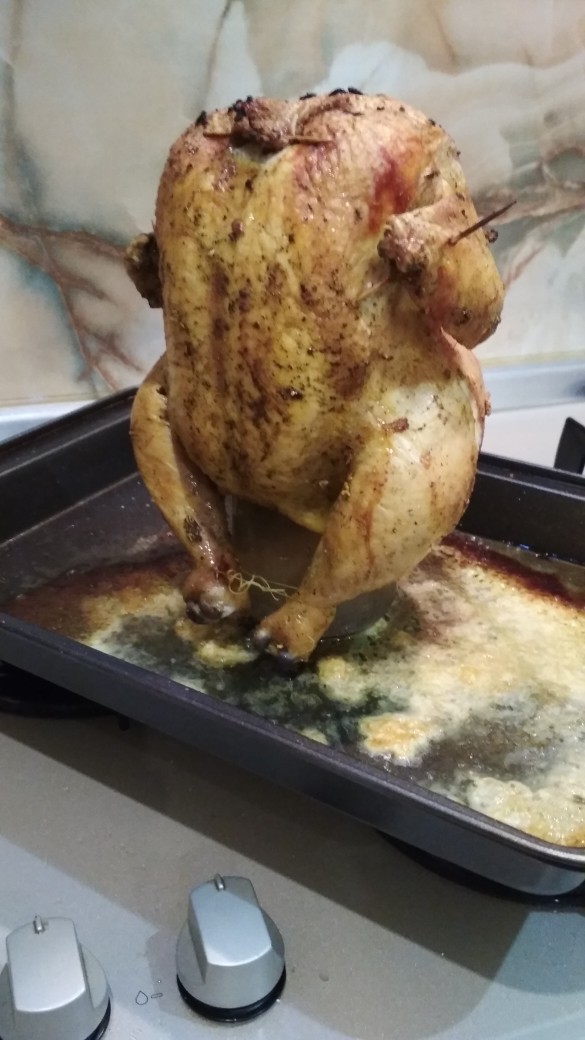 Курица в банке в духовке