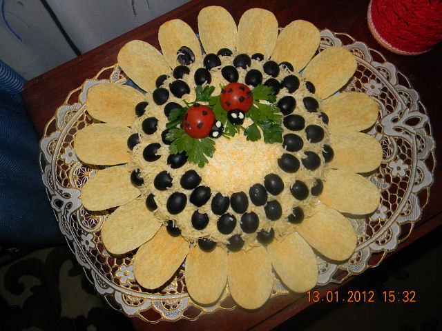 Салат "подсолнух"