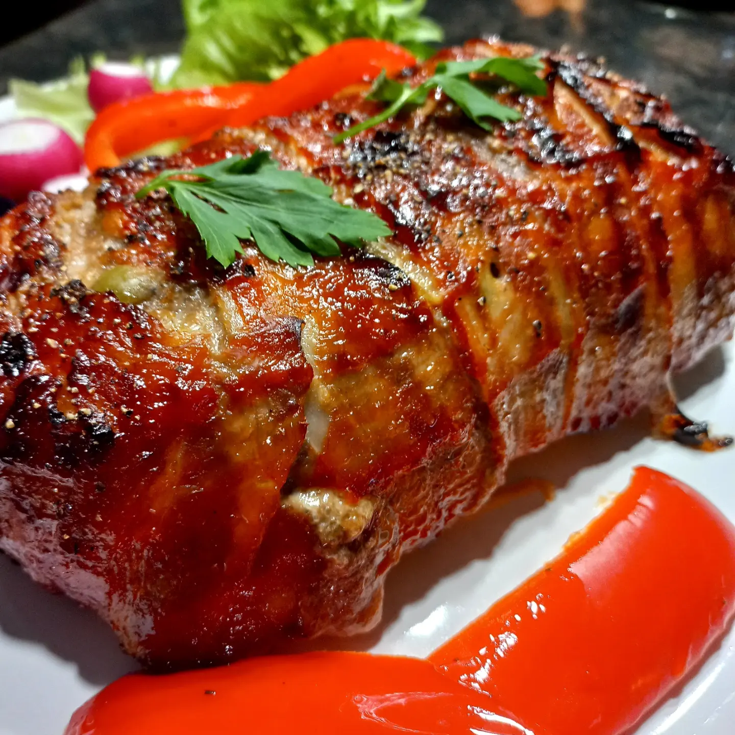 Meat Loaf wrapped with Bacon Митлоф