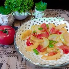 Гарнир из кабачков с яблоками